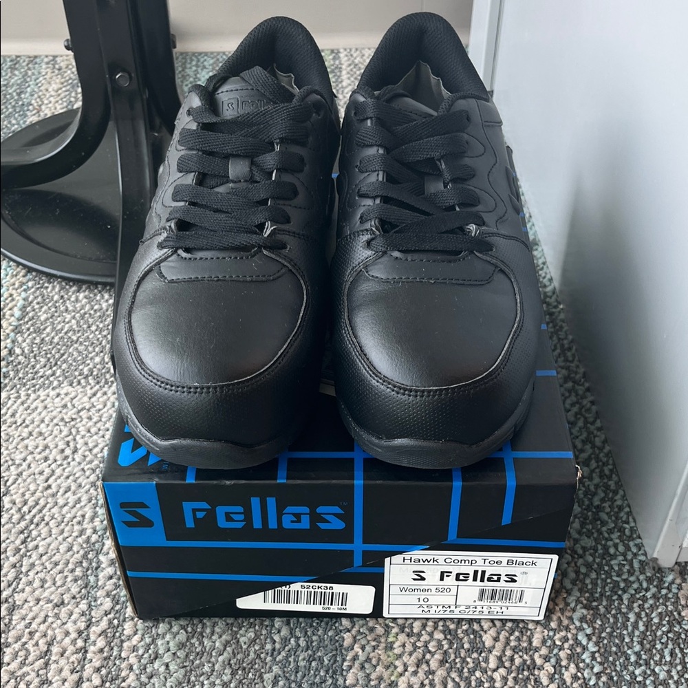 S Fellas Women’s 520 Hawk Composite Toe Work Athletic Shoes Black Size 10